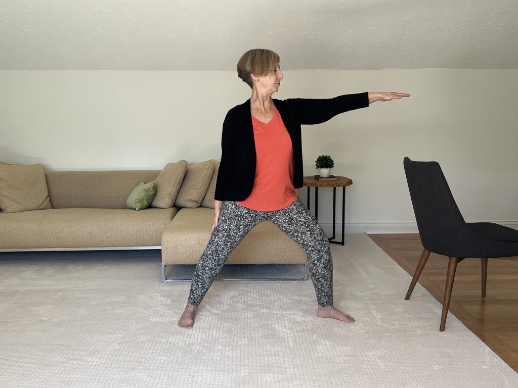 Learn Warrier Pose 2 - Arm position 1
